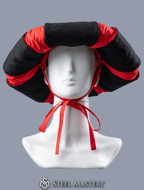 Landsknecht hat with padded brim with cuts 