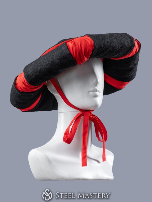 Landsknecht hat with padded brim with cuts 