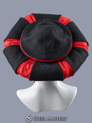 Landsknecht hat with padded brim with cuts 