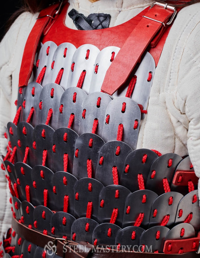 Steel lamellar armor ( khudesutu khuyag)  photo made by Steel-mastery.com