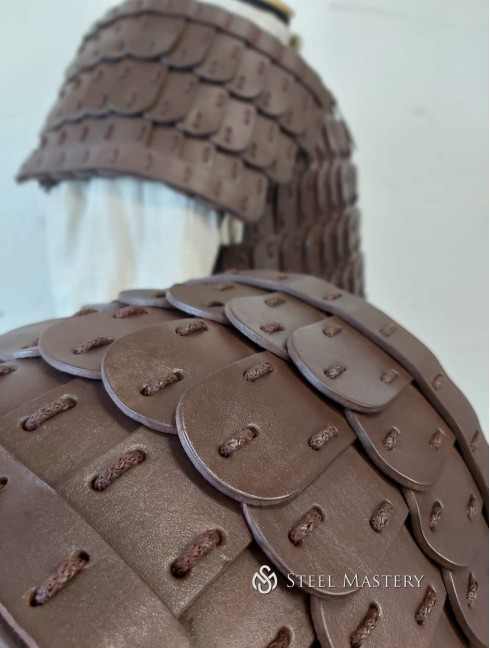 Leather lamellar armor