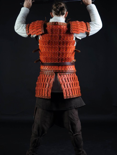 Leather lamellar armor