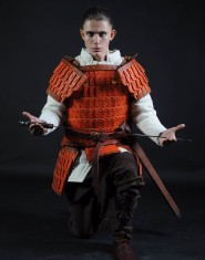 Leather lamellar armor