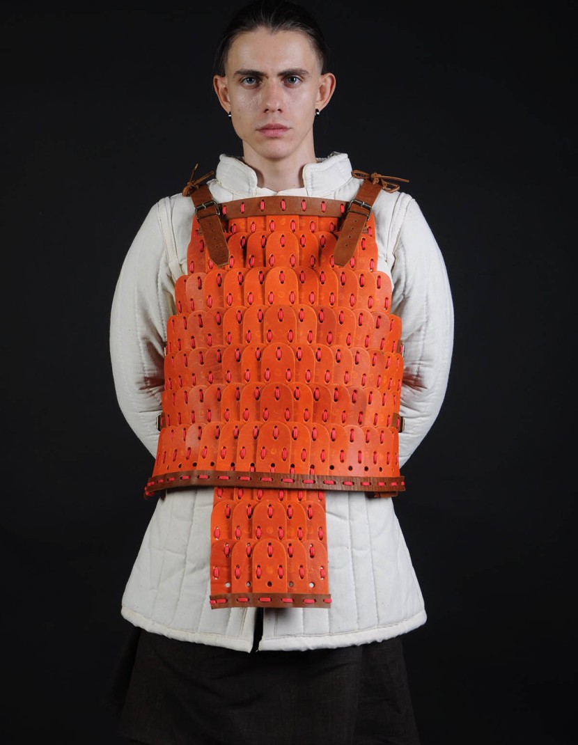 Leather lamellar armor photo made by Steel-mastery.com