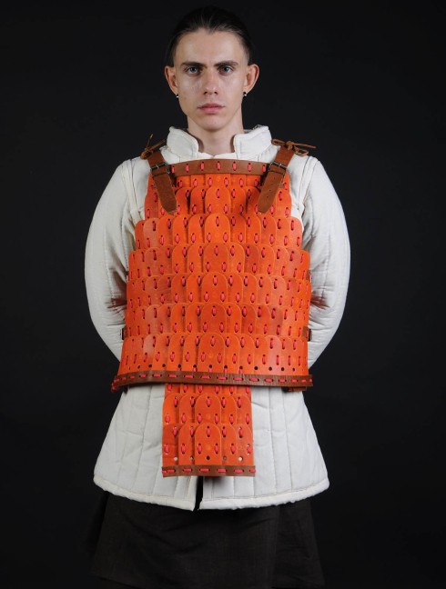 Leather lamellar armor
