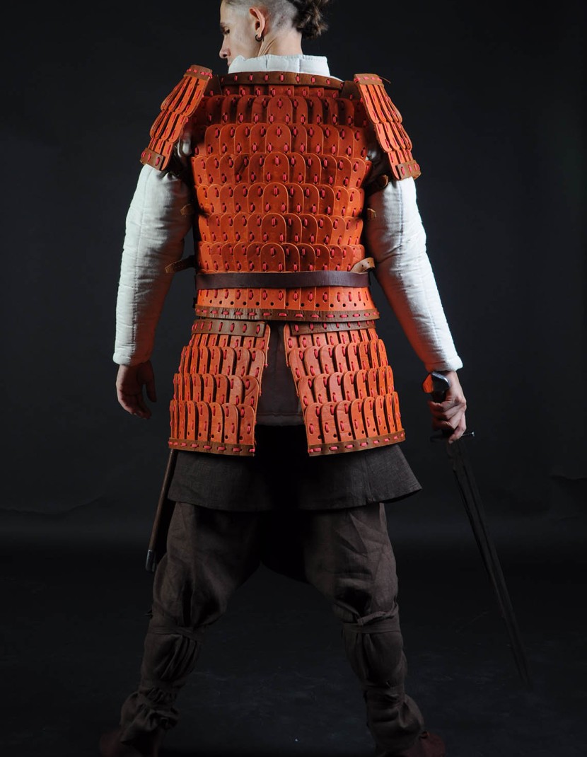 Leather lamellar armor photo made by Steel-mastery.com