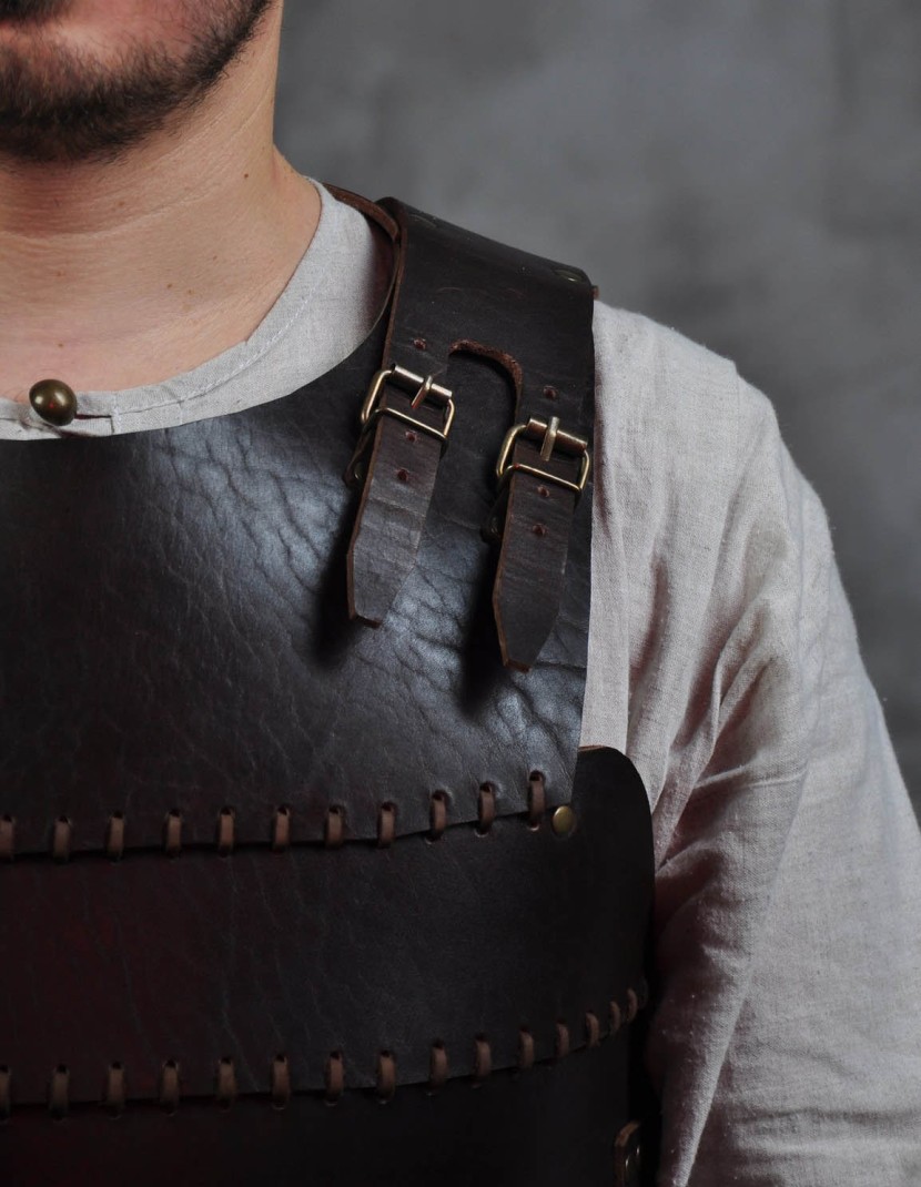 Leather vest in Renaissance style