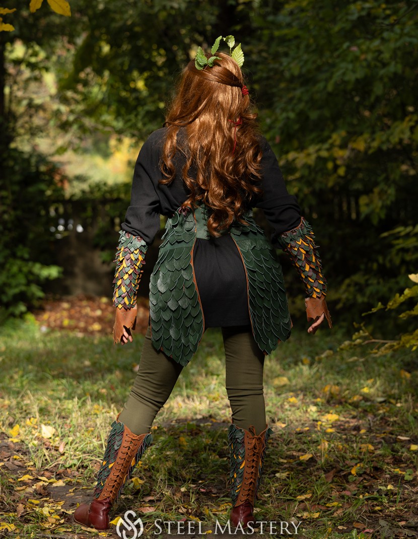 "Dryad" Leather Set — Woodland Guardian Armor photo made by Steel-mastery.com