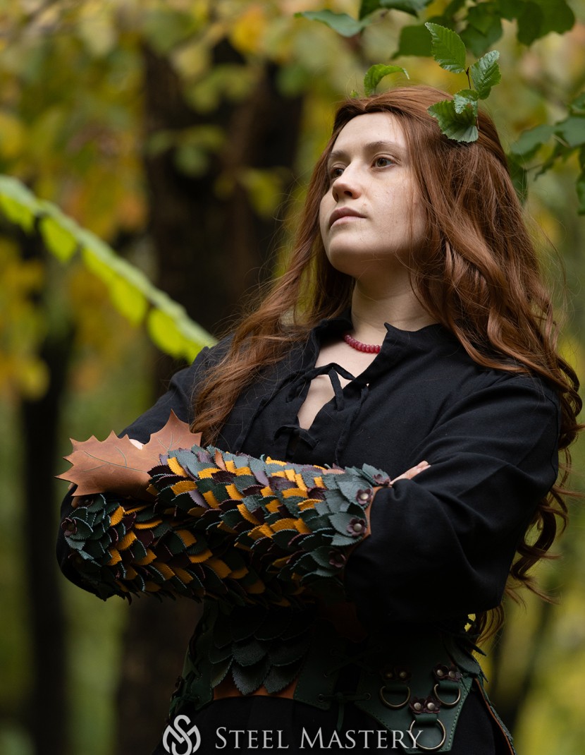 "Dryad" Leather Set — Woodland Guardian Armor photo made by Steel-mastery.com