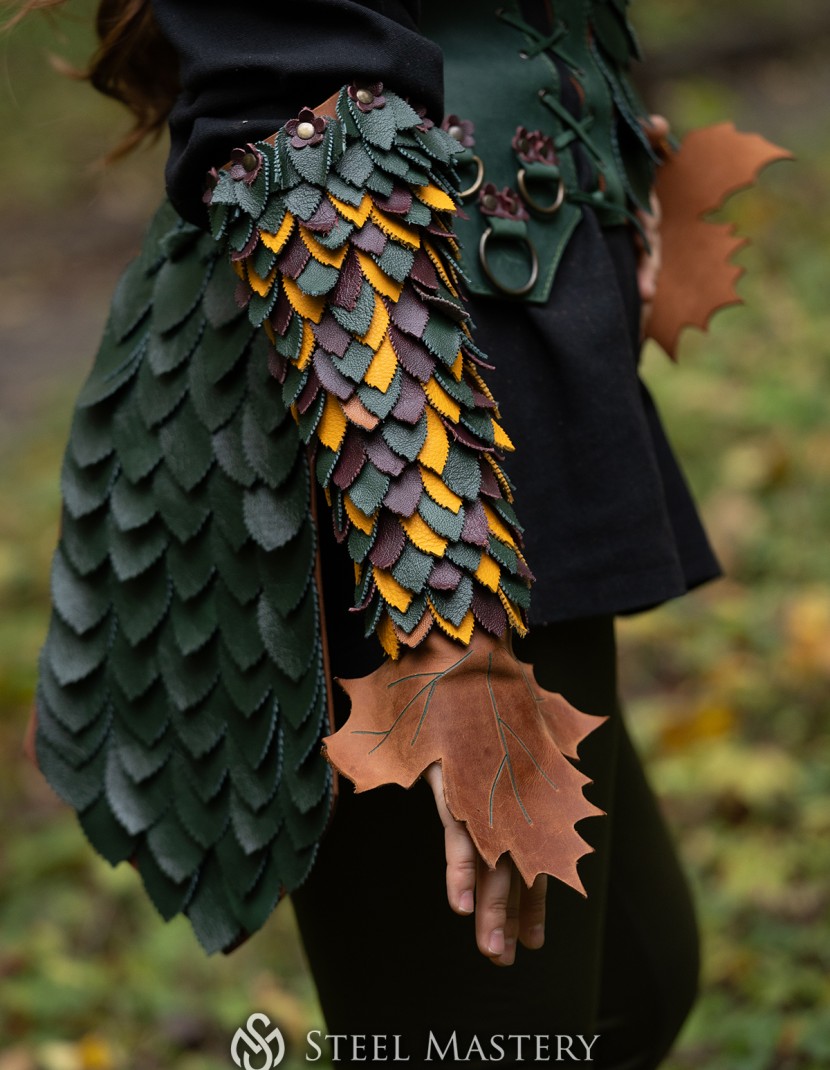 "Dryad" Leather Set — Woodland Guardian Armor photo made by Steel-mastery.com