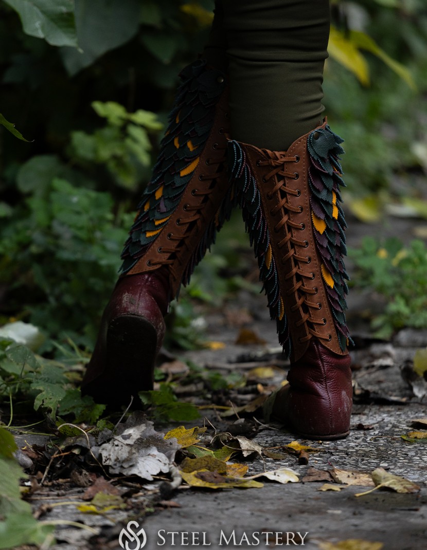 "Dryad" Leather Set — Woodland Guardian Armor photo made by Steel-mastery.com