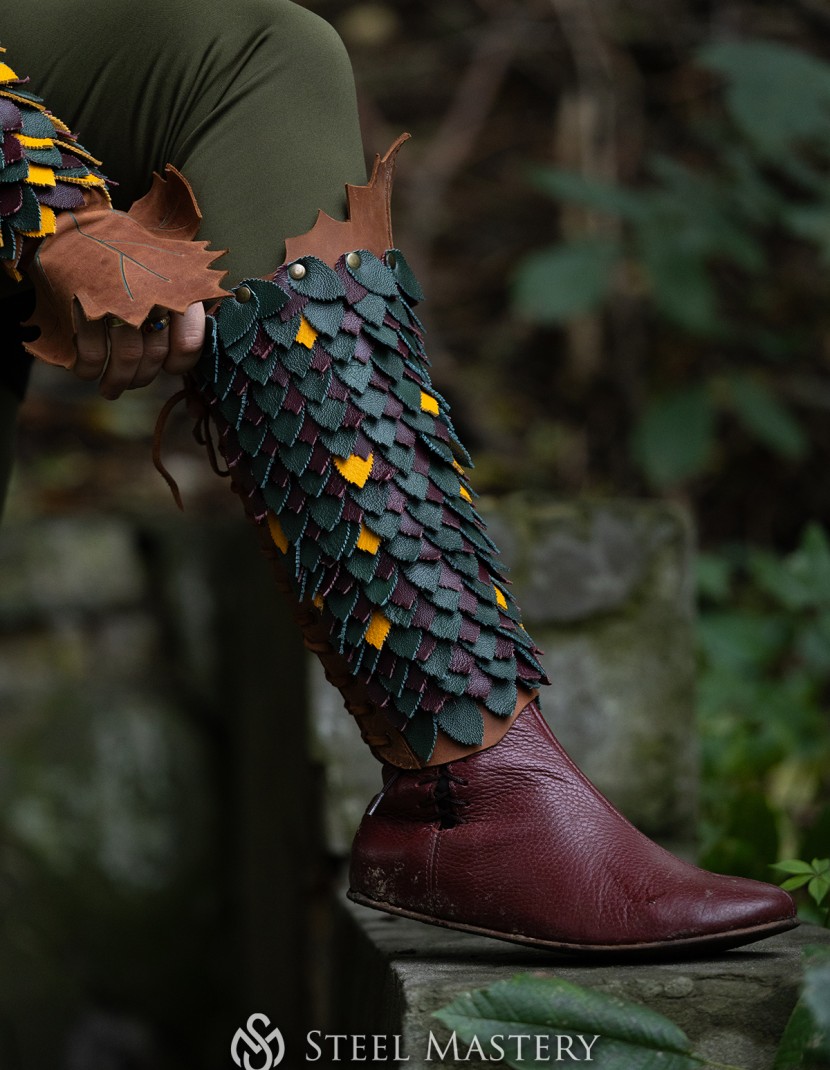 "Dryad" Leather Set — Woodland Guardian Armor photo made by Steel-mastery.com