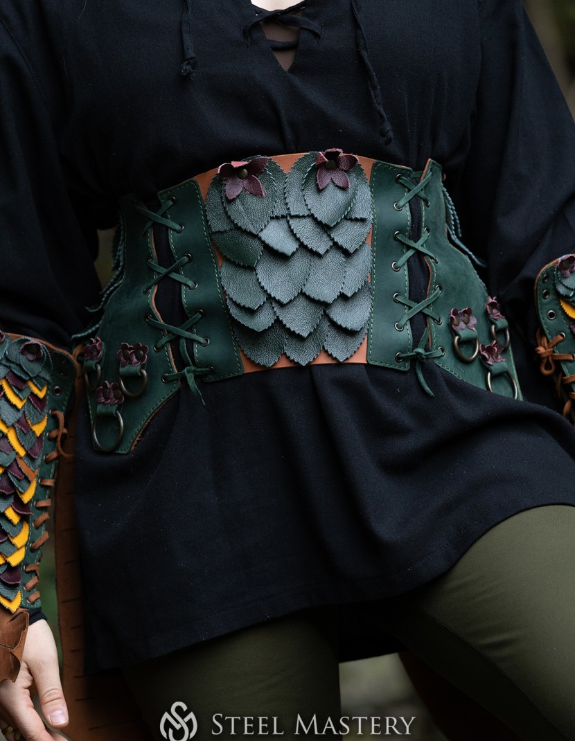 "Dryad" Leather Set — Woodland Guardian Armor photo made by Steel-mastery.com