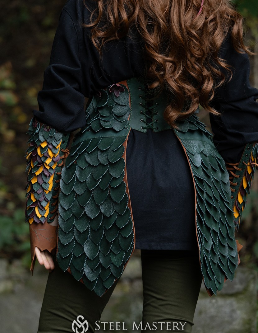 "Dryad" Leather Set — Woodland Guardian Armor photo made by Steel-mastery.com