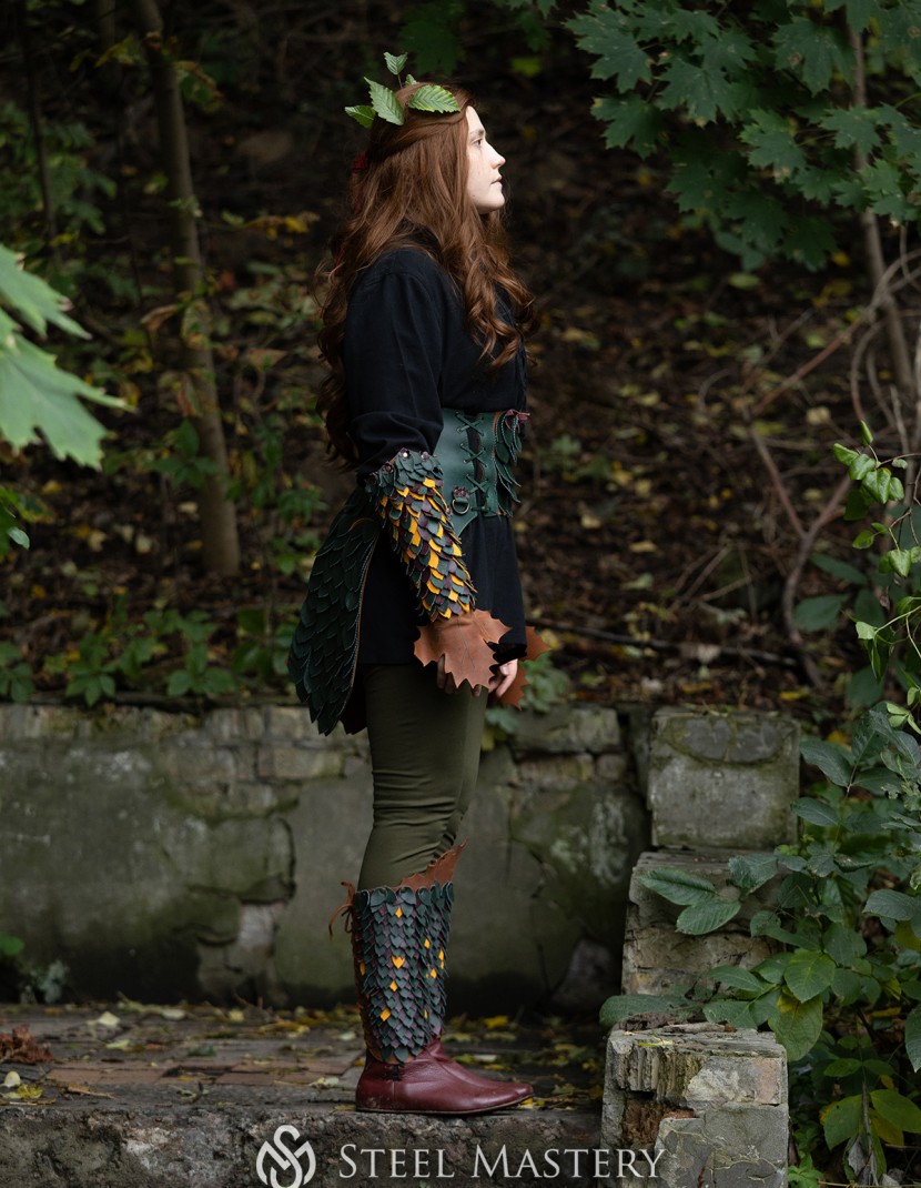 "Dryad" Leather Set — Woodland Guardian Armor photo made by Steel-mastery.com