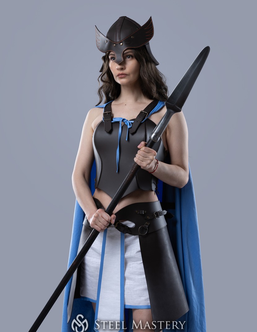 Leather Valkyrie Full Look – "Eydis" photo made by Steel-mastery.com