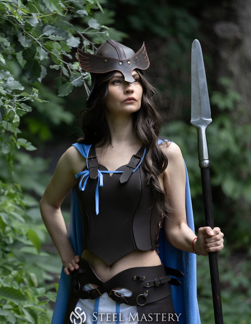 Leather Valkyrie Full Look – "Eydis" photo made by Steel-mastery.com