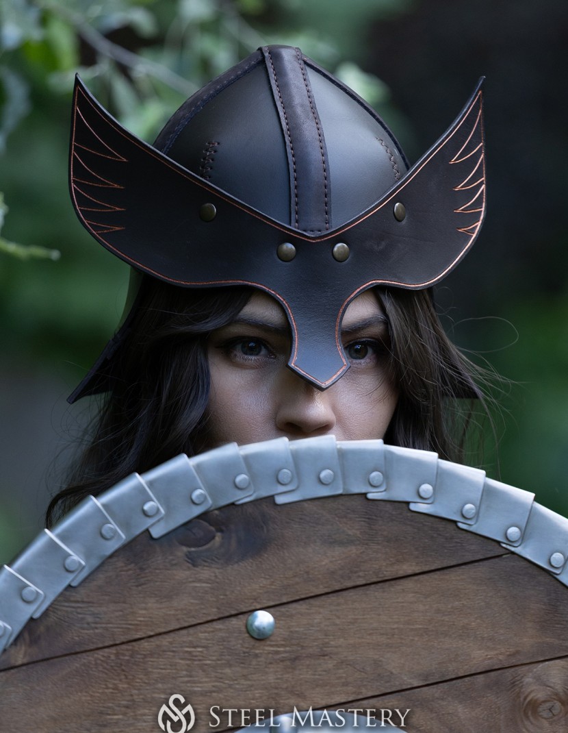 Leather Valkyrie Full Look – "Eydis" photo made by Steel-mastery.com