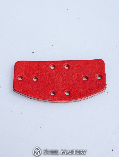 Leather lamellar plates set  D shape 