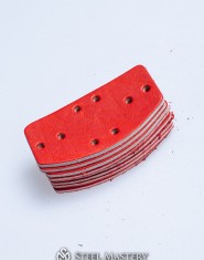 Leather lamellar plates set  D shape 