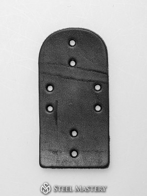 Leather lamellar plates set A shape  