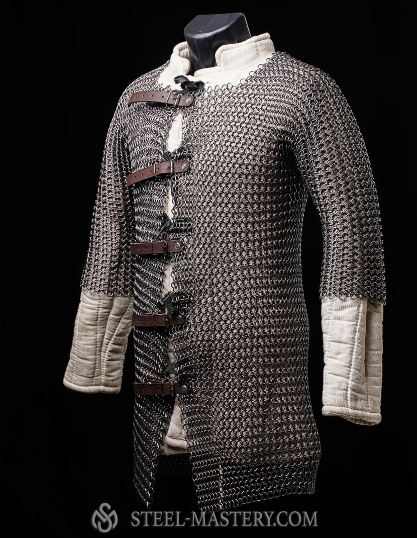 Hauberk with forward fastenings photo made by Steel-mastery.com