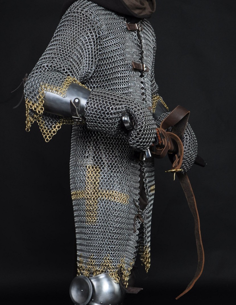 Hauberk with forward fastenings photo made by Steel-mastery.com