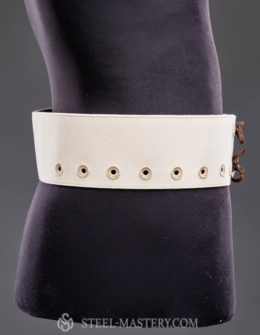 ARMING BELT FOR CHAUSSES WITH HAND-SEWED HOLES photo made by Steel-mastery.com