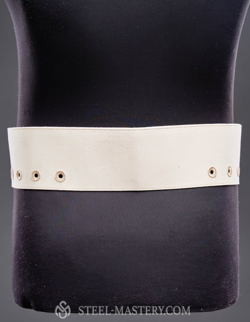 ARMING BELT FOR CHAUSSES WITH HAND-SEWED HOLES photo made by Steel-mastery.com