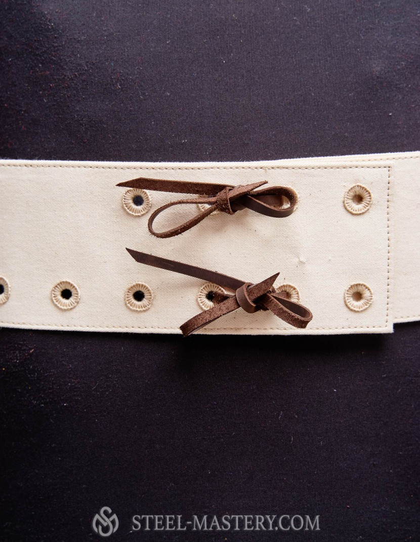 ARMING BELT FOR CHAUSSES WITH HAND-SEWED HOLES photo made by Steel-mastery.com