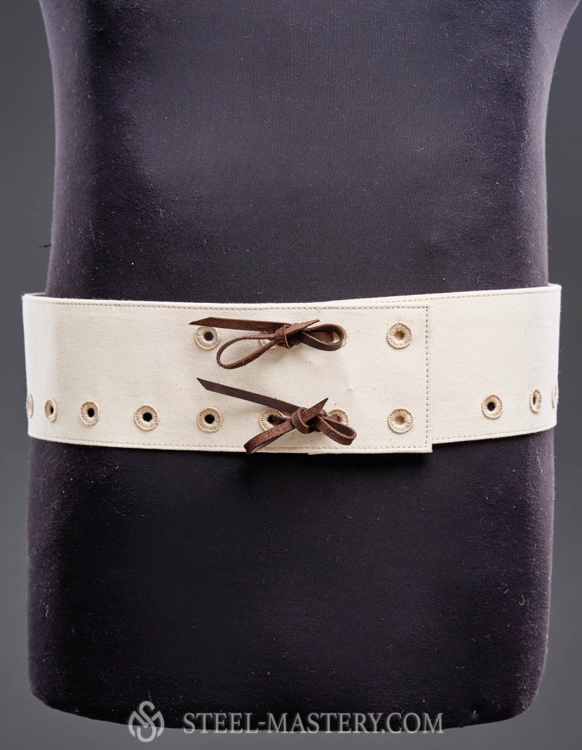 ARMING BELT FOR CHAUSSES WITH HAND-SEWED HOLES photo made by Steel-mastery.com