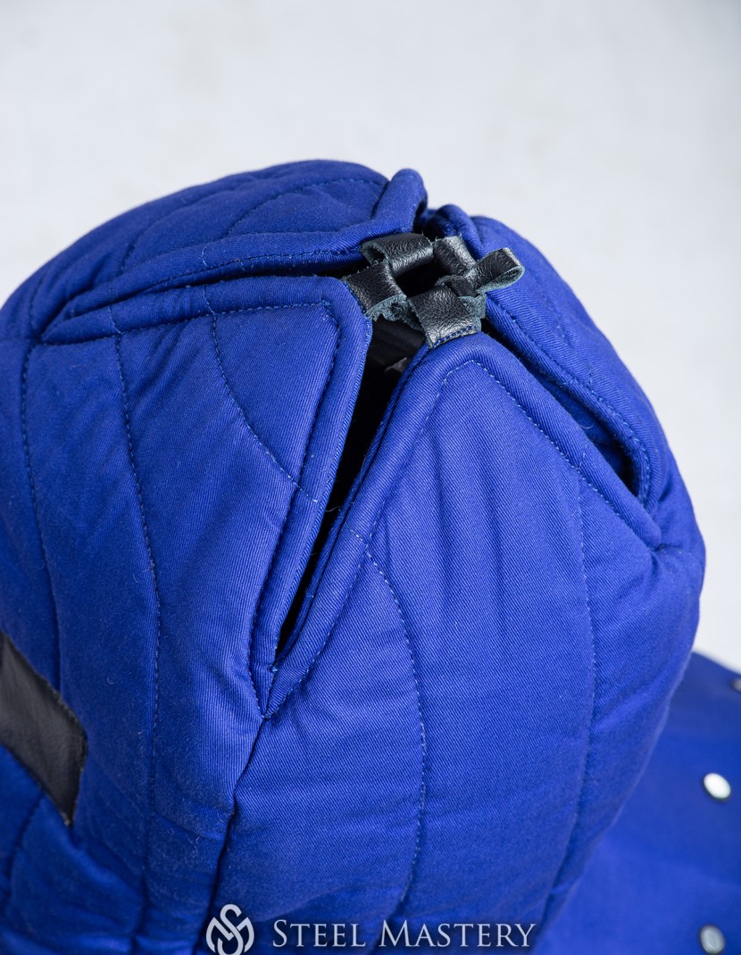 Brigandine Padded Medieval liner with pelerine  photo made by Steel-mastery.com