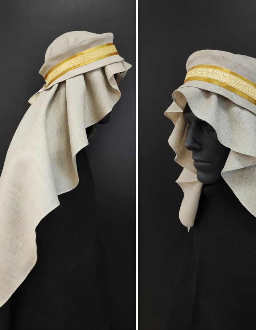 Hair covering with fabric snood photo made by Steel-mastery.com