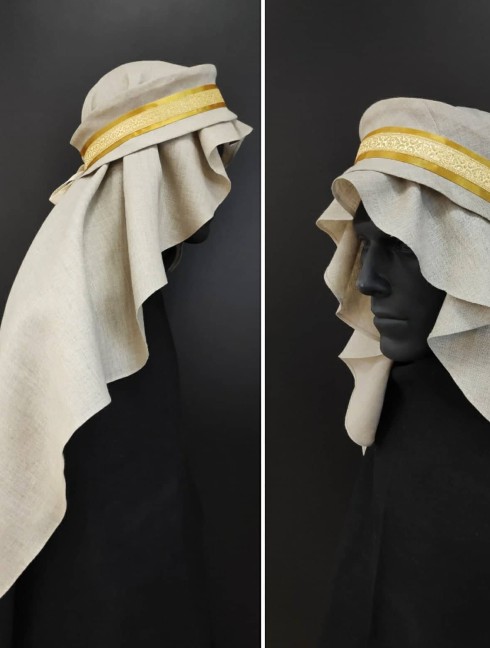 Hair covering with fabric snood