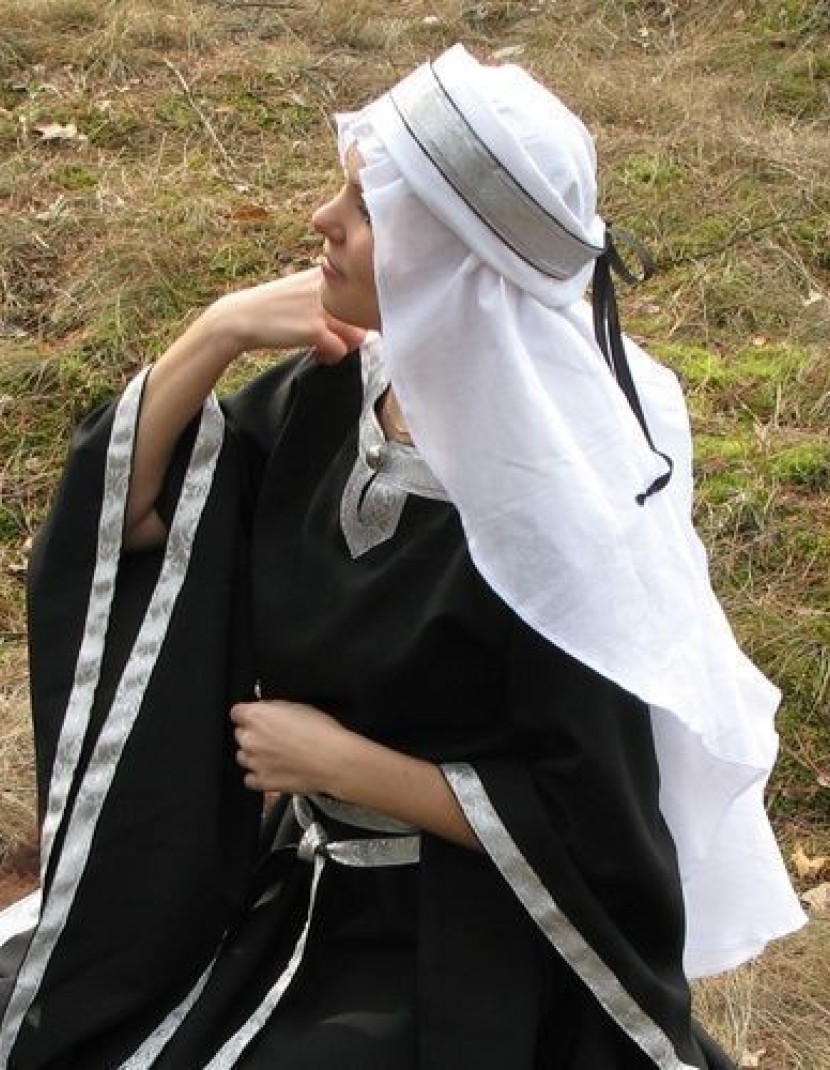 Hair covering with fabric snood photo made by Steel-mastery.com
