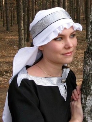 Hair covering with fabric snood