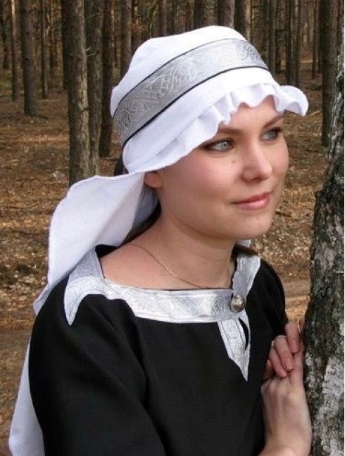 Hair covering with fabric snood