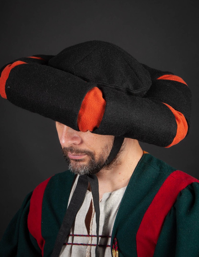 Landsknecht hat with cuts photo made by Steel-mastery.com