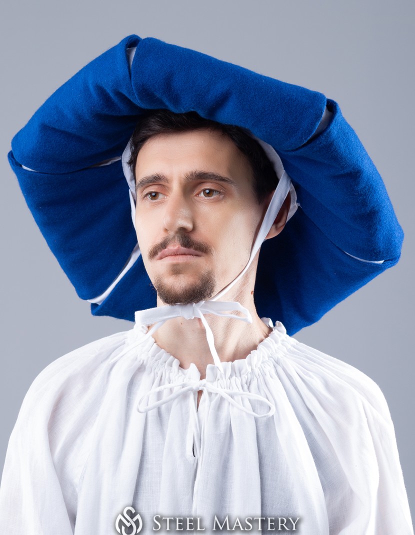 Landsknecht hat with cuts photo made by Steel-mastery.com