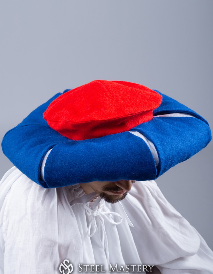 Landsknecht hat with cuts photo made by Steel-mastery.com