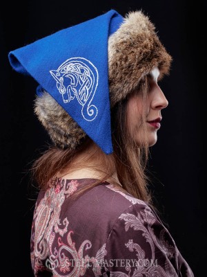 Viking hat with emroidery