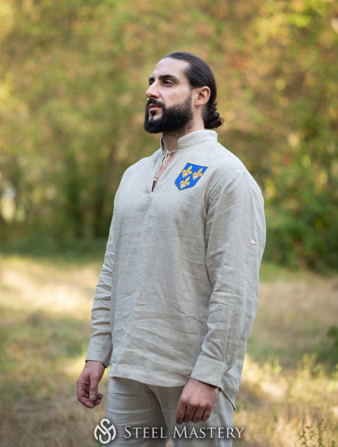 Herrenhemd im mittelalterlichen Stil 