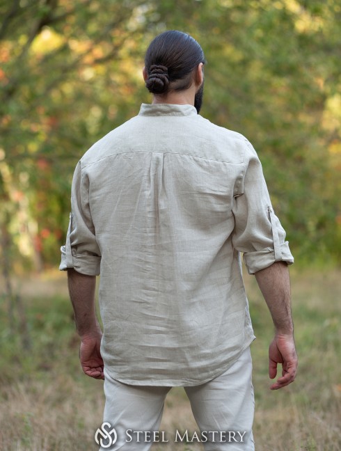Herrenhemd im mittelalterlichen Stil 