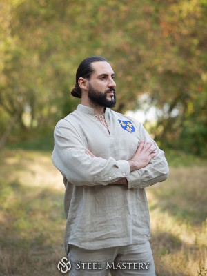 Camisa de hombre de estilo medieval 