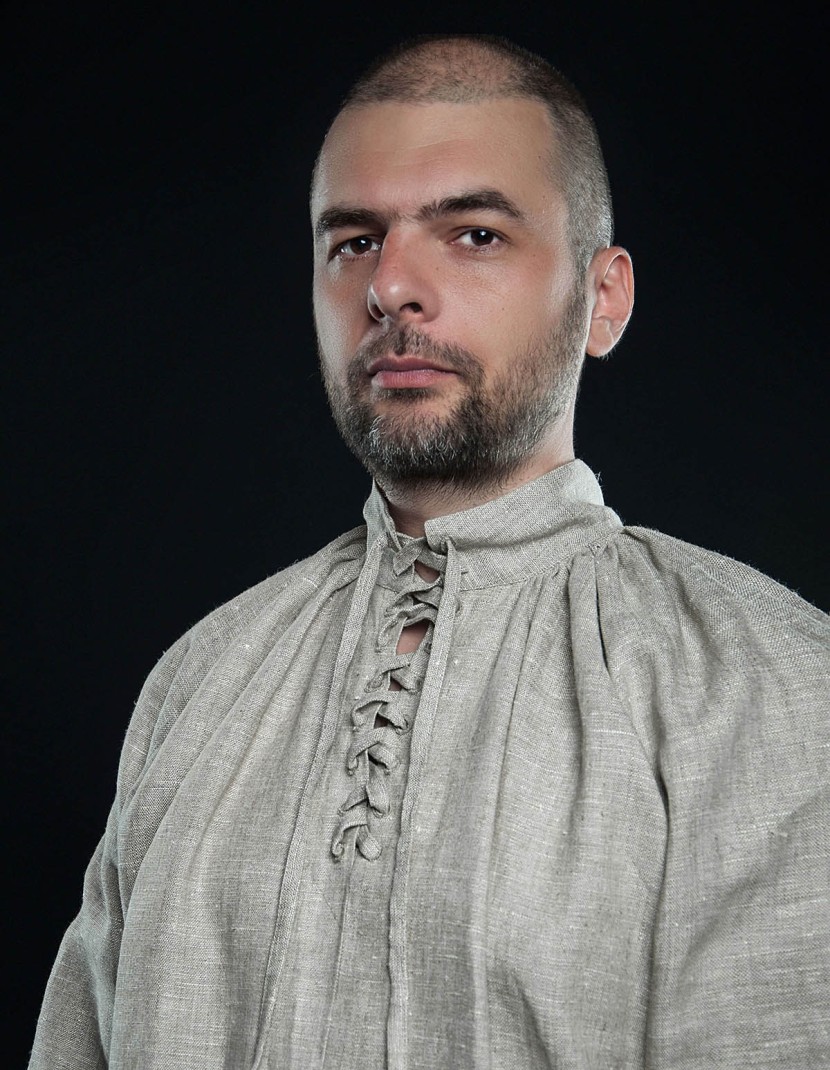 Men's shirt with lacing, XV century photo made by Steel-mastery.com