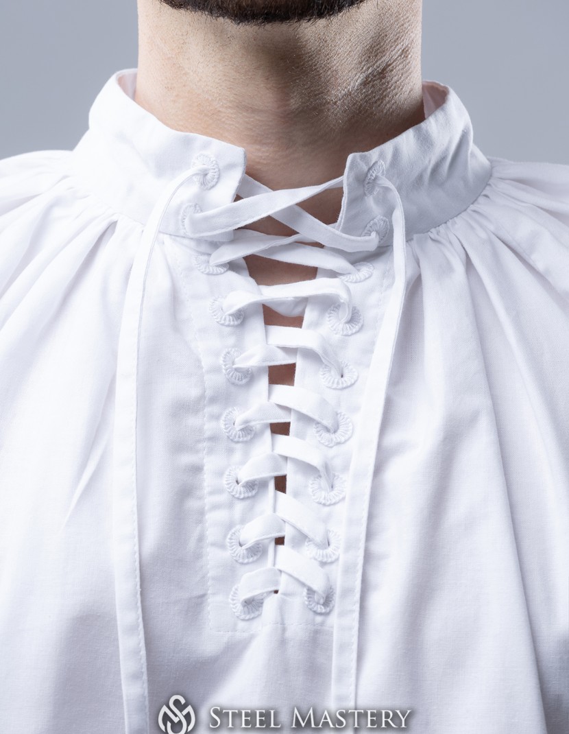 Men's shirt with lacing, XV century photo made by Steel-mastery.com