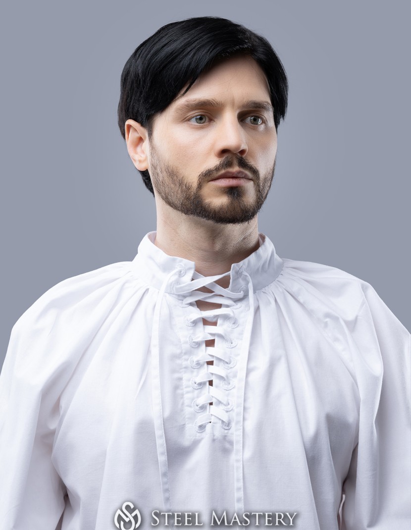 Men's shirt with lacing, XV century photo made by Steel-mastery.com