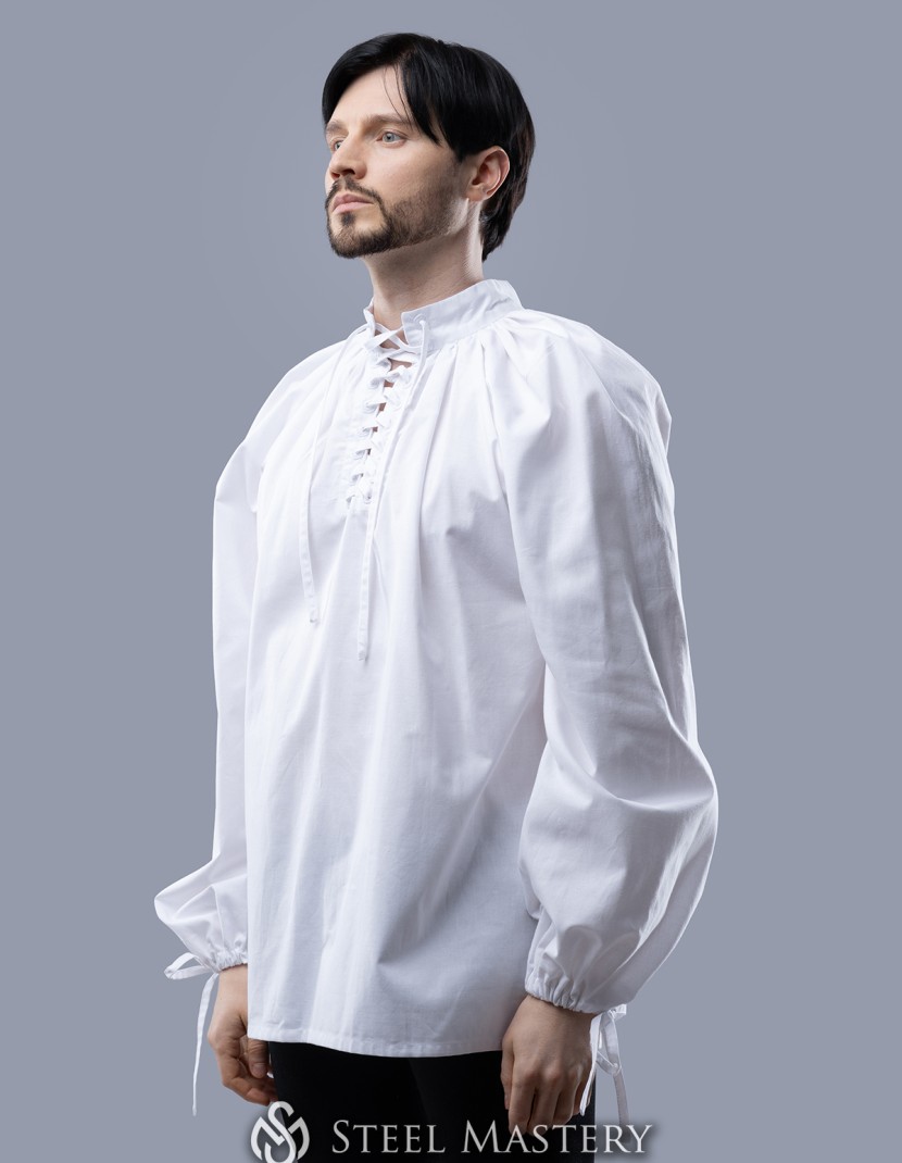 Men's shirt with lacing, XV century photo made by Steel-mastery.com