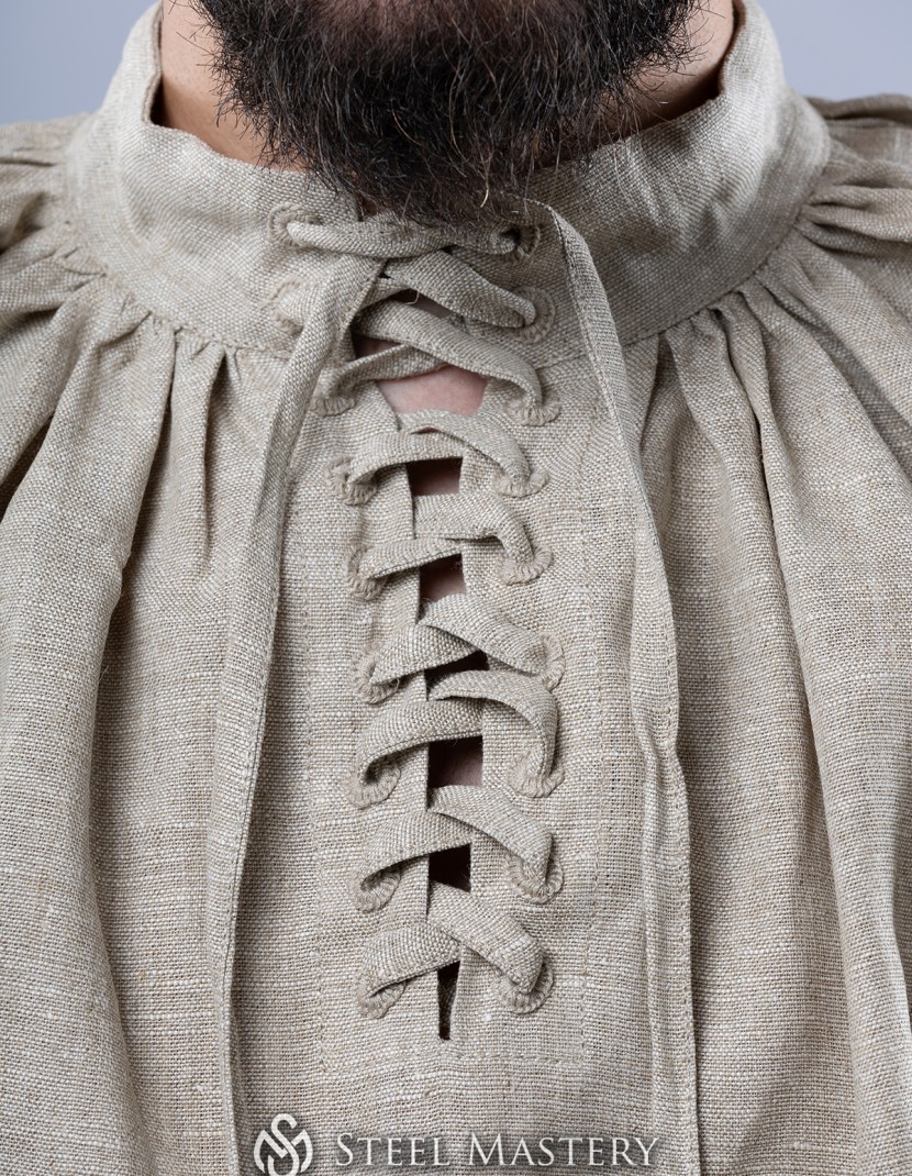 Men's shirt with lacing, XV century photo made by Steel-mastery.com