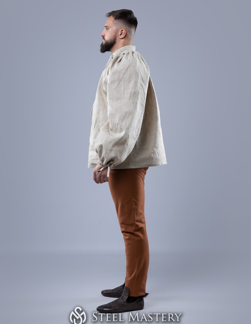 Men's shirt with lacing, XV century photo made by Steel-mastery.com